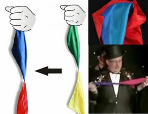 تغییر رنگ دستمال ها